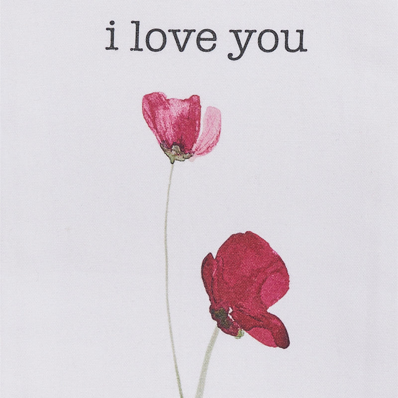 I LOVE YOU POPPY DISHTOWEL
