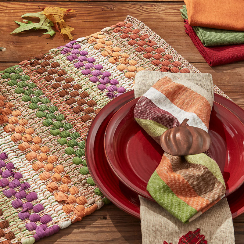 FALL COLORS CHINDI TABLE RUNNER 54" L