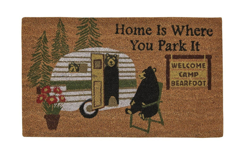 HOME IS WHERE YOU PARK DOOR MAT