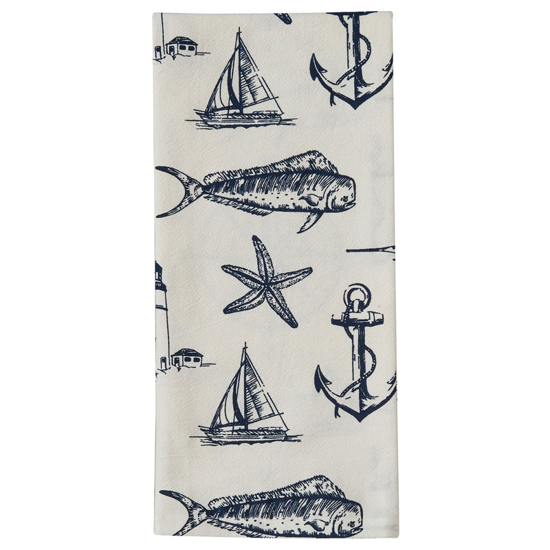 CAPTAIN'S QUARTERS DISHTOWEL - NATURAL