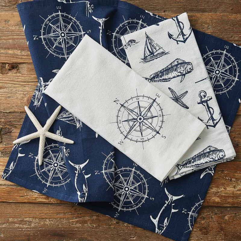 CAPTAIN'S QUARTERS DISHTOWEL - NATURAL