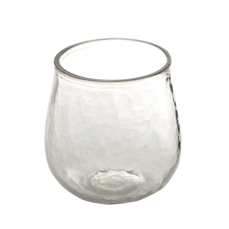 TEXTURED SHORT BEVERAGE GLASS