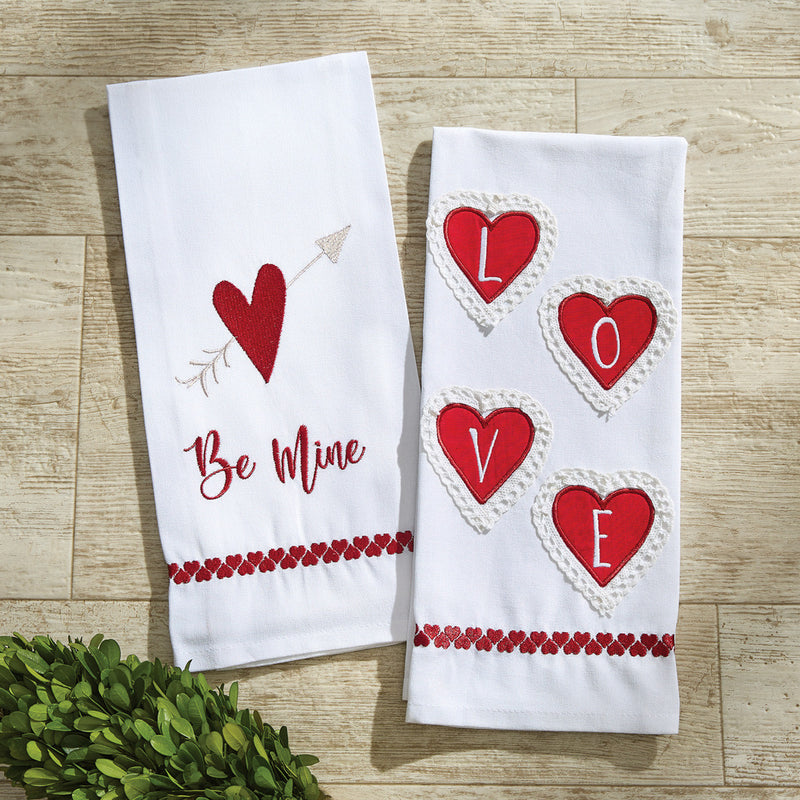 BE MINE DECORATIVE DISHTOWEL