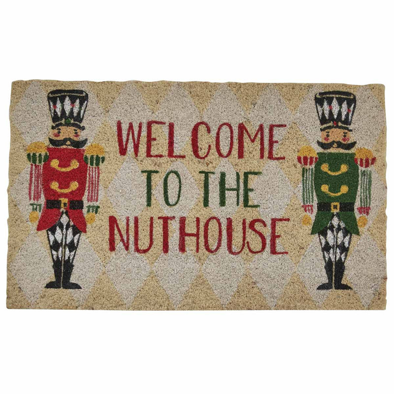 NUTCRACKER DOORMAT - WELCOME TO THE NUTHOUSE